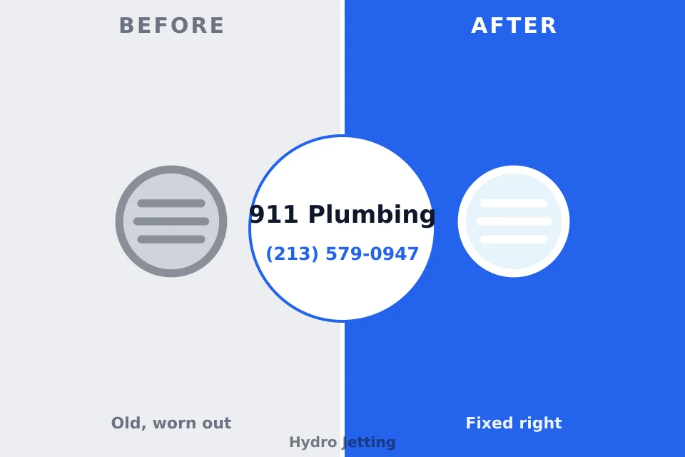 Before and after: plumbing repair Stevensville, MI